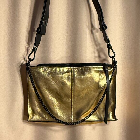 All Saints Handbags - AllSaints Eve Crossbody Bag in Gold
